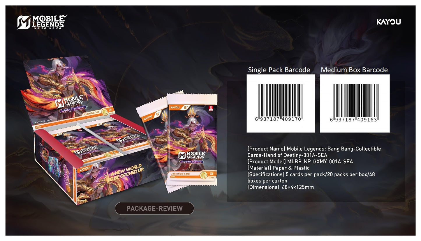 KAYOU Mobile Legends: Bang Bang-Collectible Cards-Hand of Destiny-001A