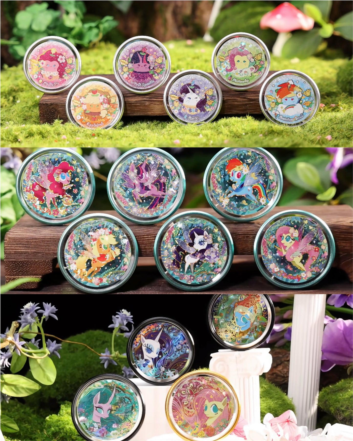 Pre‑order KAYOU My Little Pony‑Double‑Sided Candy Badge‑Stellar Fantasy Wave 3