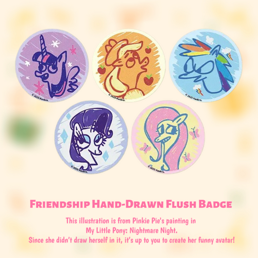 Spend HKD 888 on My Little Pony in one order, get a free gift: 1 small card album + 1 badge.