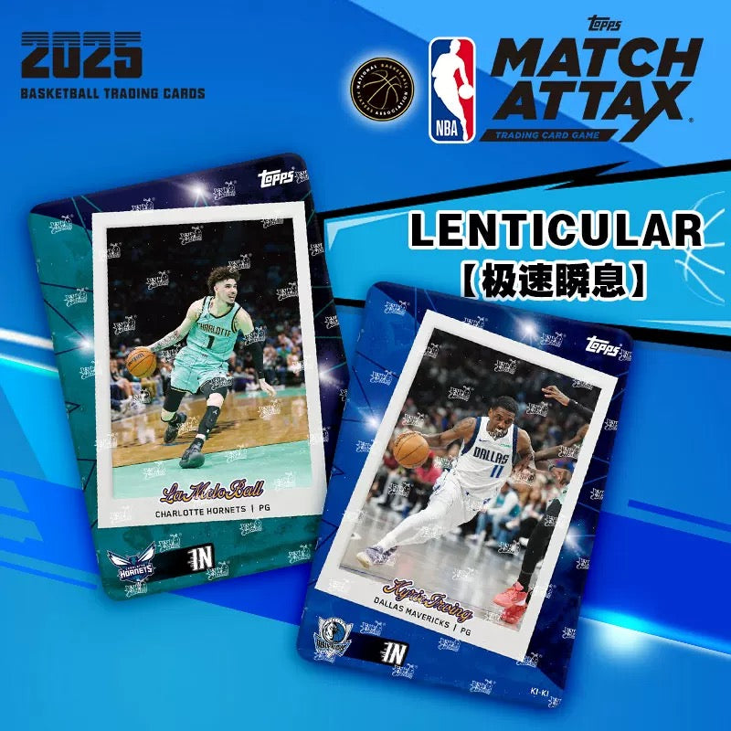 KAYOU Topps Trading Cards 2025 NBA Match Attax Basketball Battle Cards Power Pack