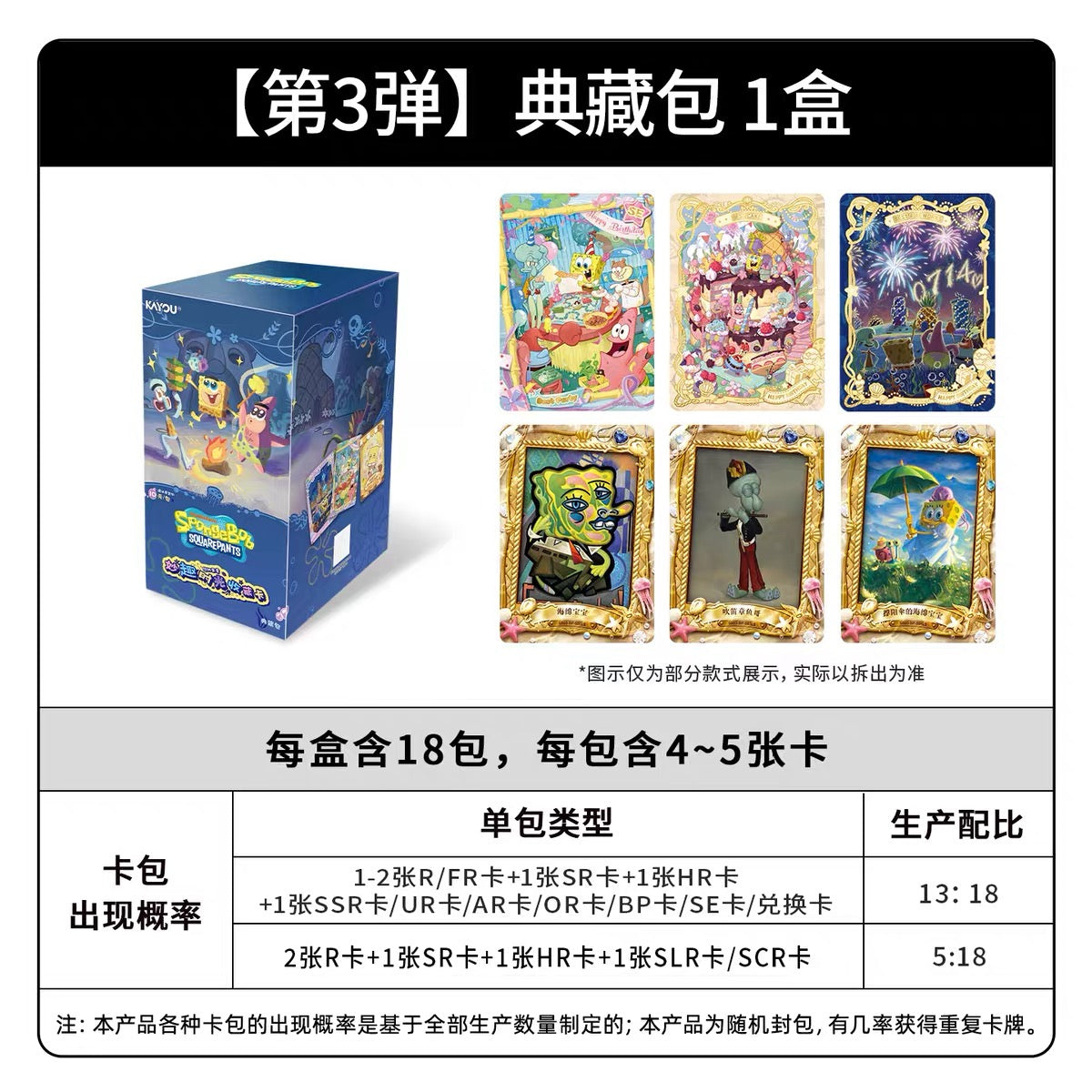 New KAYOU SpongeBob Fun Times Collection Cards Premium Pack Wave 3