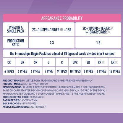 My Little Pony TCG Starter Deck – Friendships Begin | KAYOU MLP Cards English Version