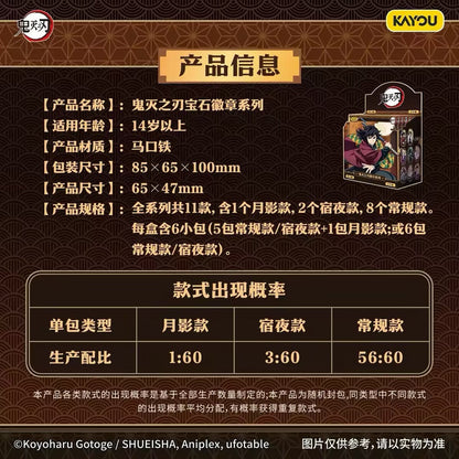 Demon Slayer: Kimetsu no Yaiba Gem Badge Series Vol.1