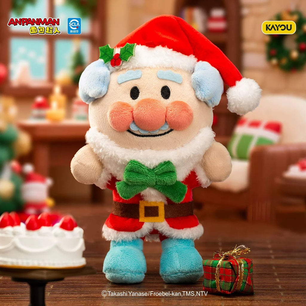 KAYOU Anpanman - Christmas GIFT Series - Christmas Plush Doll Keychain 18CM KAYOU Anpanman Christmas Gift Series Christmas Plush Doll Plush Keychain
