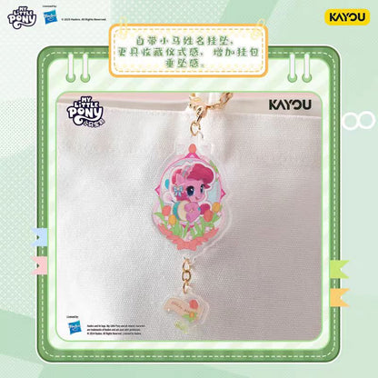 Kayou My Little Pony Magical Garden Series Chibi Acrylic Pendants One Box of(Including 6 Pieces)卡遊 小馬寶莉魔法花園系列Q版亞克力挂件1盒（內含6個）