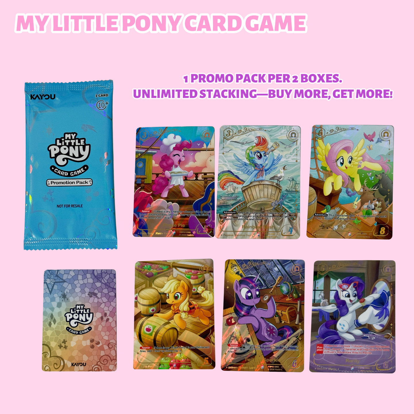 PRE-ORDER KAYOU My Little Pony Trading Card Game - DISCORD!!! KAYOU My little pony TCG Booster Pack English Version