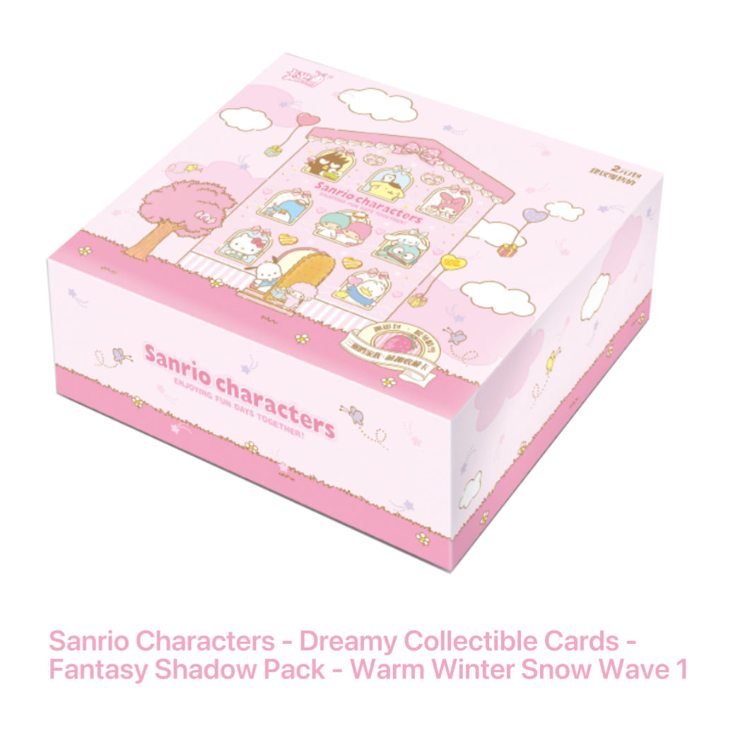 KAYOU Sanrio Family Cute Dream Collectible Cards – Fun Pack Warm Winter Sunny Snow (1 Full Box)