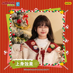 KAYOU Anpanman - Christmas GIFT Series - Plush Embroidered Badge One Full Box (Contains 8 Packs) Official Authentic KAYOU Anpanman Christmas GIFT Plush Embroidered Badge Peripheral Tin Badge
