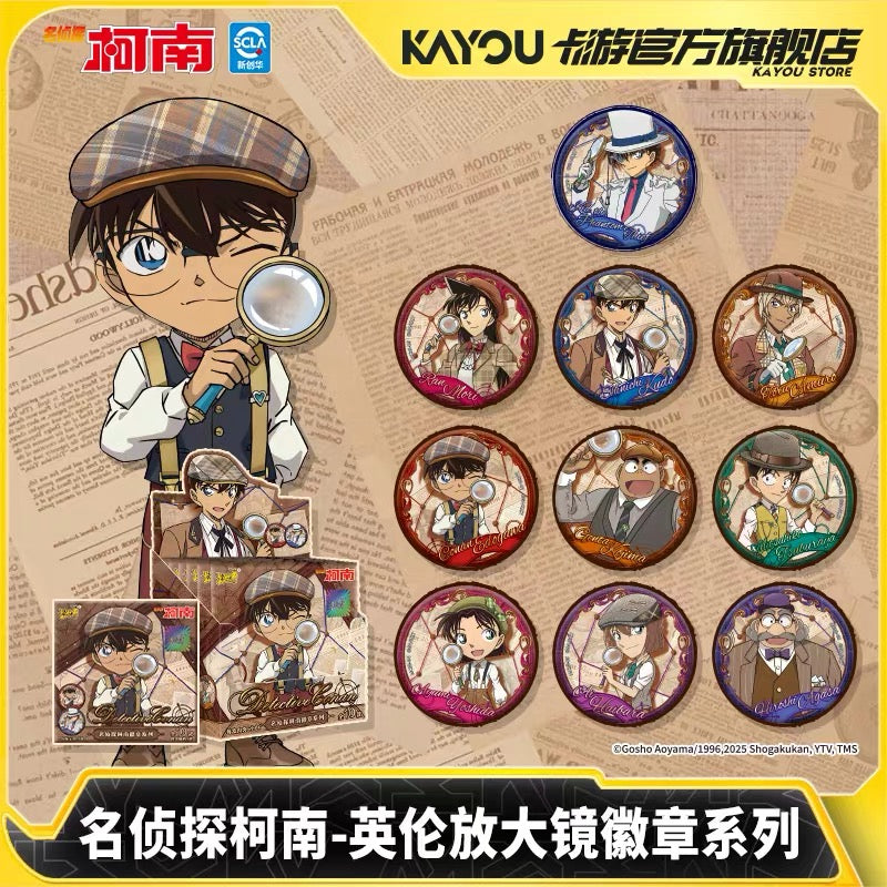 KAYOU Detective Conan Tin Badge Series - Official Authentic Anime Merchandise Badge Collection Full Box
 Official Detective Conan Tin Badge Series - Full Box