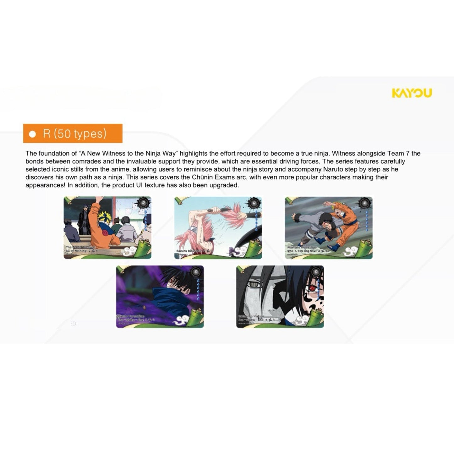 KAYOU NARUTO - Smriti Collectible Card - Chapter Jin Series 2 SEA NARUTO Trading Cards（English version)