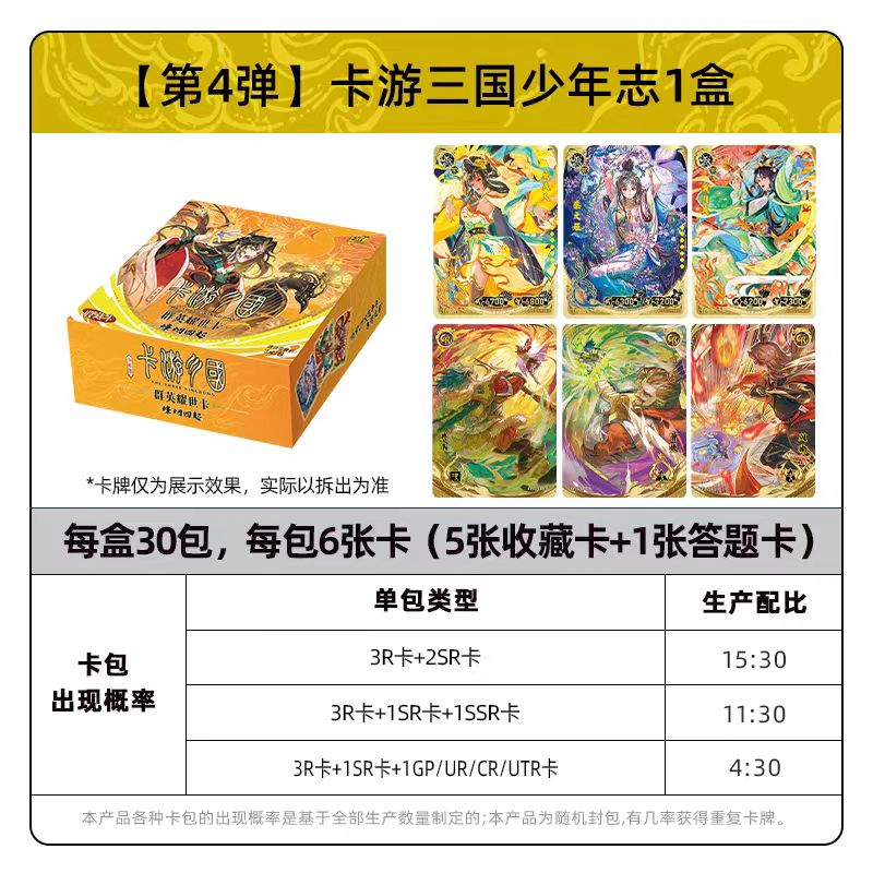 KAYOU Three Kingdoms - Heroes Shine the World Card - Ambition of Youth - Flames of War Rise Everywhere