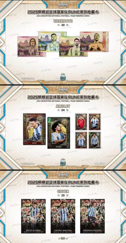 2025 ARGENTINA NATIONAL FOOTBALL TEAM TRADING CARDS