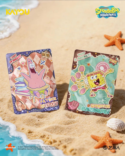KAYOU English SpongeBob SquarePants-Joyful Moments Collectible Cards-Fashion Edition-001-SEA-Series 1