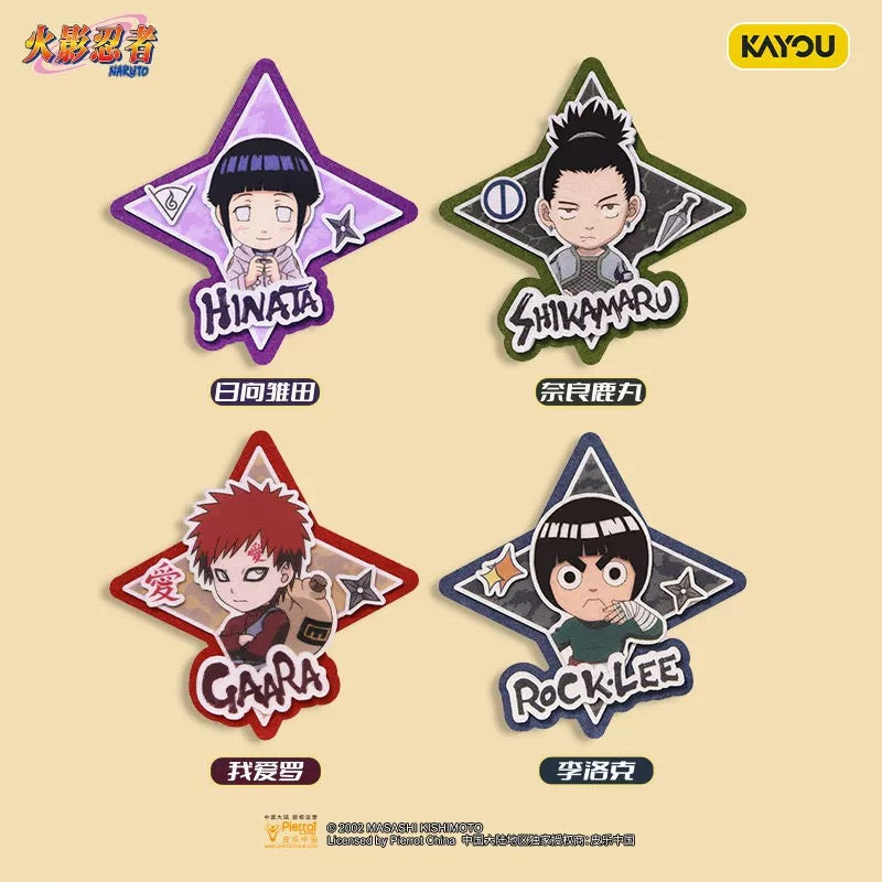 KAYOU Naruto: Shonen Arc Companion Series Non-Woven Fabric Badges - Official Licensed Anime Merchandise Brooches a full box