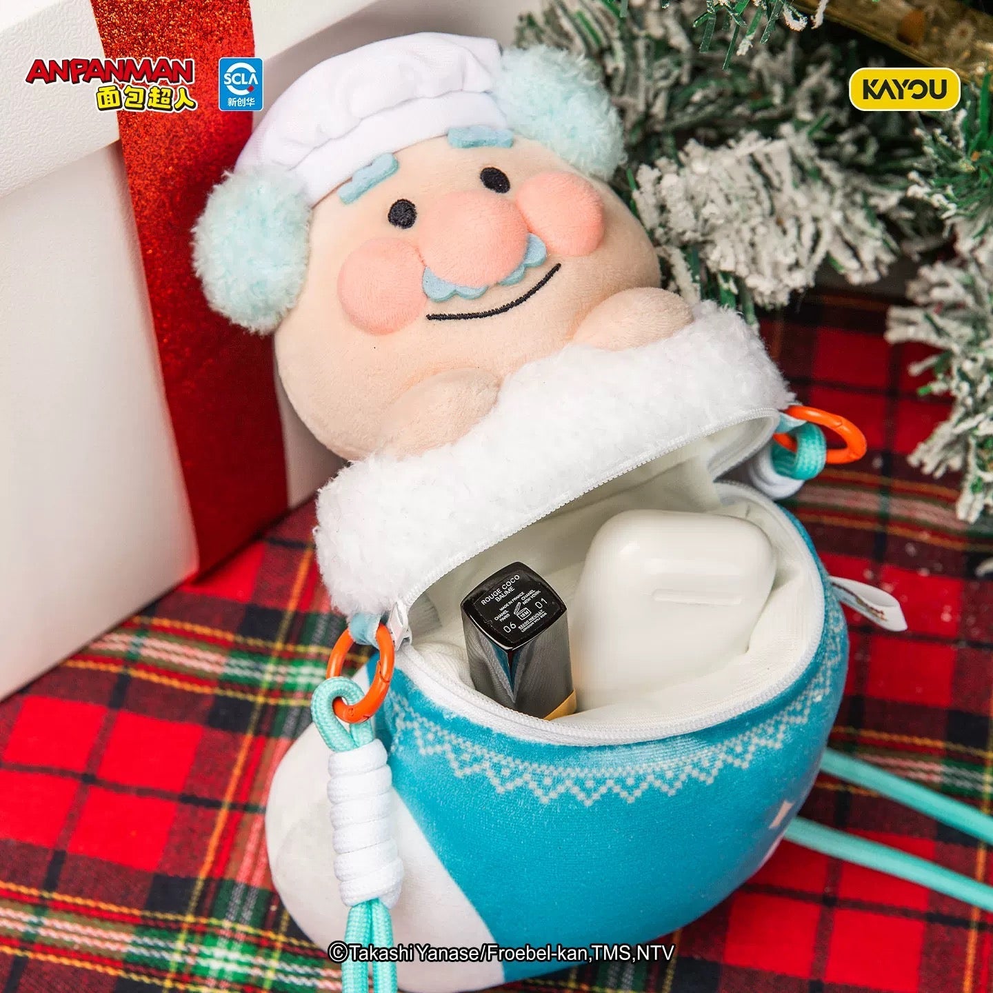 KAYOU Christmas GIFT Series Anpanman Christmas Stocking Plush Pouch