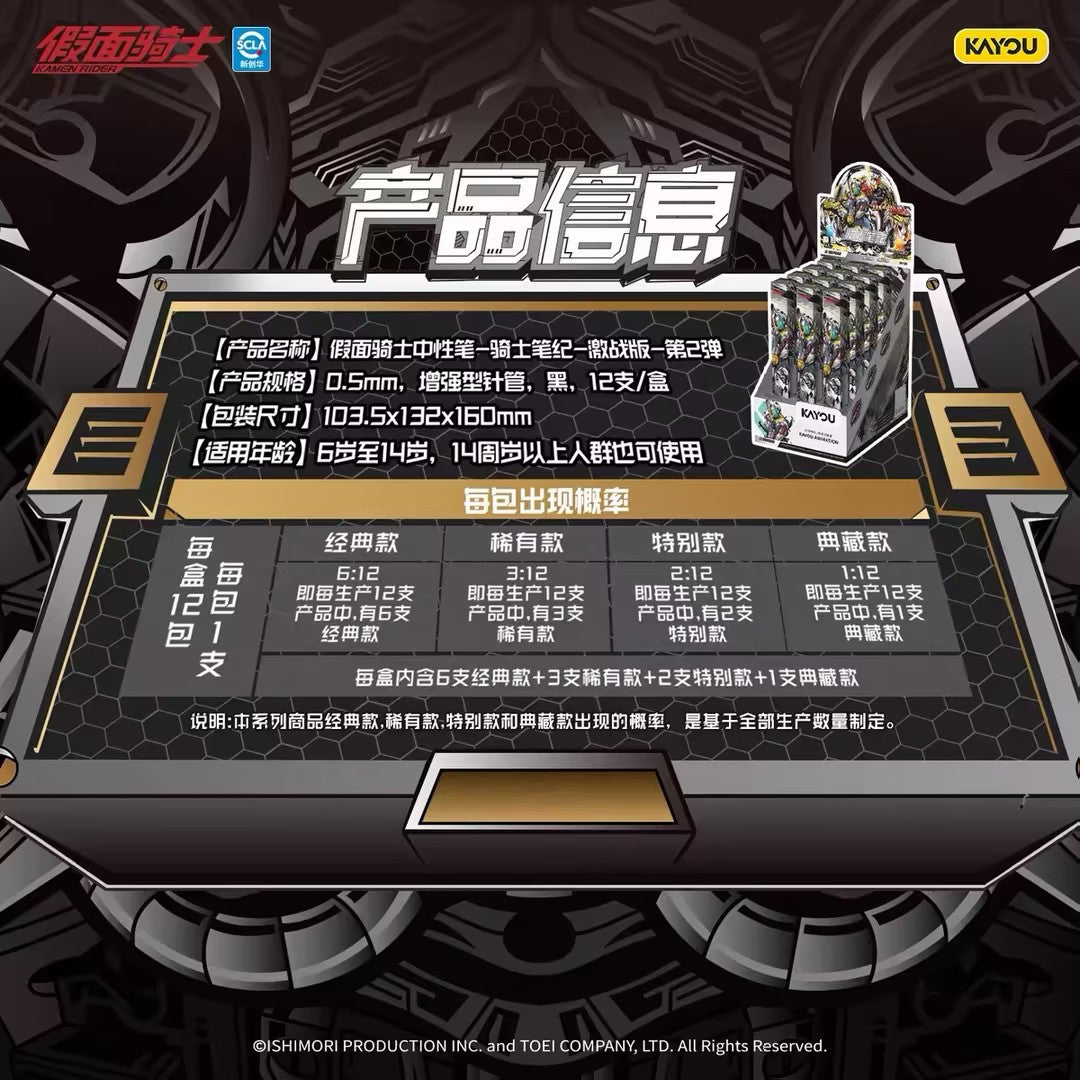 Kamen Rider Knight Chronicles Battle Vol.2 Retractable Gel Pen Blind Box