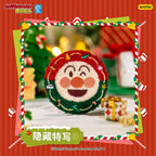 KAYOU Anpanman - Christmas GIFT Series - Plush Embroidered Badge One Full Box (Contains 8 Packs) Official Authentic KAYOU Anpanman Christmas GIFT Plush Embroidered Badge Peripheral Tin Badge