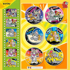 Kayo Tom and Jerry Tin Badge Series - Official Authentic Partner Peripherals: Grain Badges (6 badges per box)