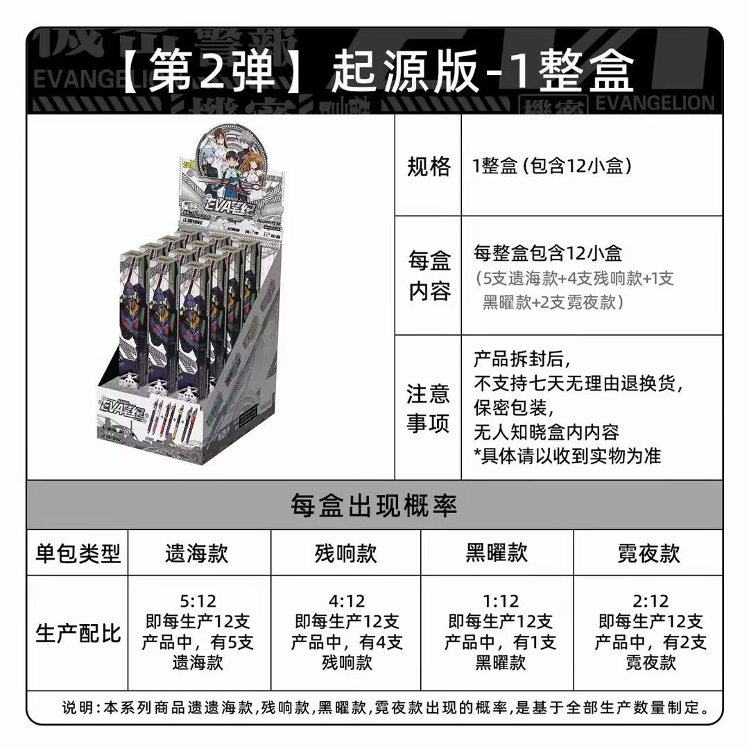 Kayou Neon Genesis Evangelion EVA Chronicle Origin Version Blind Box Gel Pen Vol.2