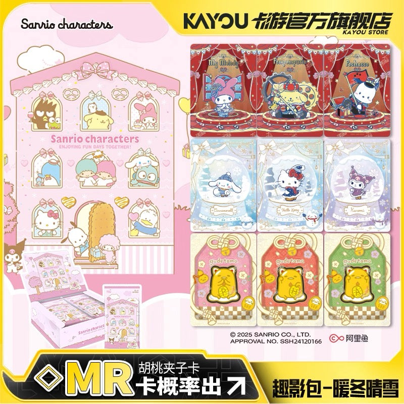 Sanrio Family Cute Dream Collectible Cards Fun Pack Warm Winter Sunny Snow Full Box Authentic Peripheral Cards