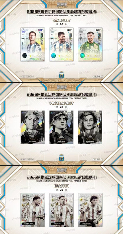 2025 ARGENTINA NATIONAL FOOTBALL TEAM TRADING CARDS