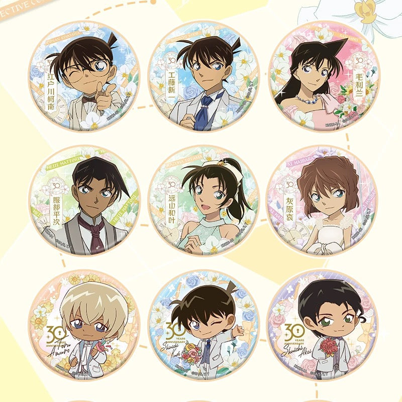 KAYOU Detective Conan 30th Anniversary Badge Regular Series - Official Merchandise Tin Badges