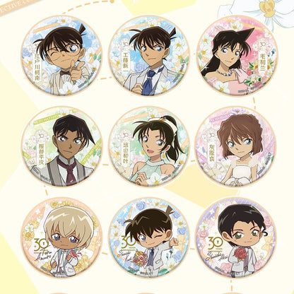KAYOU Detective Conan 30th Anniversary Badge Regular Series - Official Merchandise Tin Badges