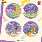 KAYOU Tom and Jerry Tinplate Badge Series Cute Partners Official Licensed Merchandise Badges (One whole box contains 6 pieces)