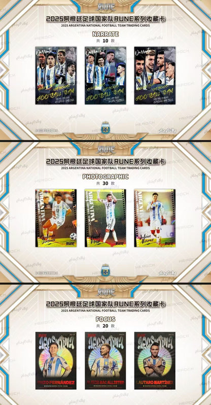 2025 ARGENTINA NATIONAL FOOTBALL TEAM TRADING CARDS