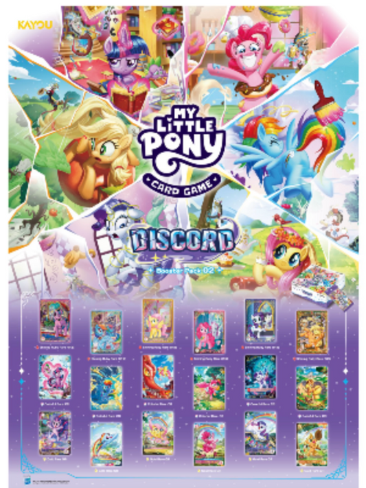 KAYOU My Little Pony Trading Card Game - DISCORD!!! My little pony TCG Booster Pack English Version