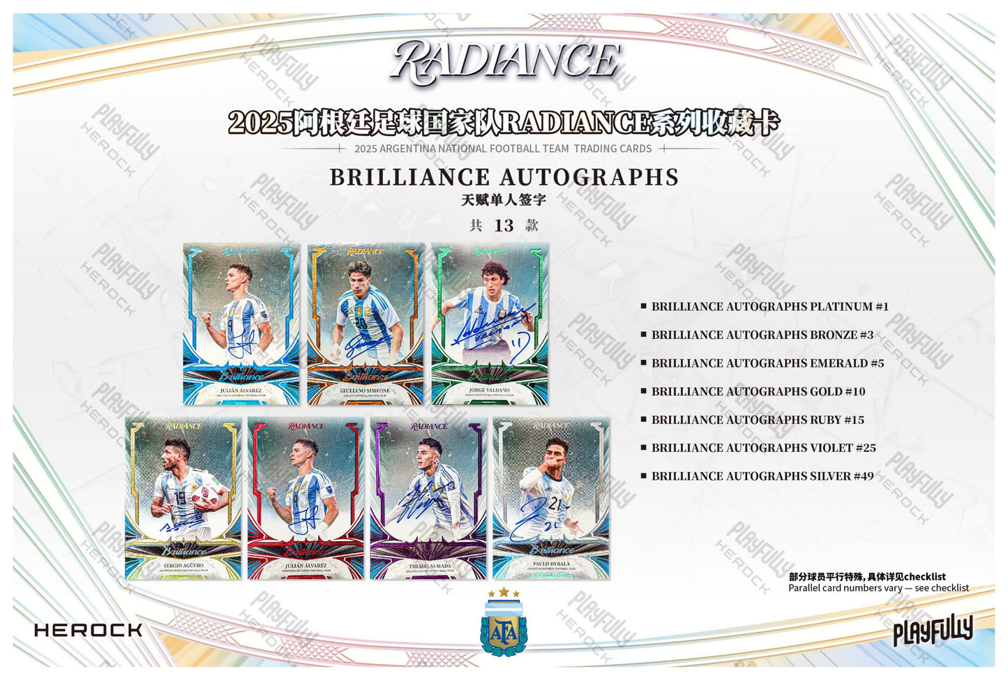 2025 Argentina National Football Team RADIANCE Trading Cards