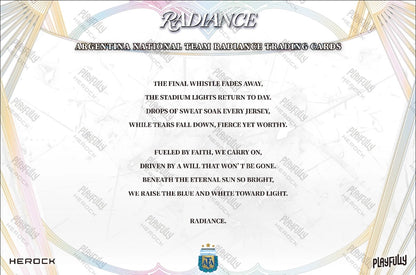 2025 Argentina National Football Team RADIANCE Trading Cards