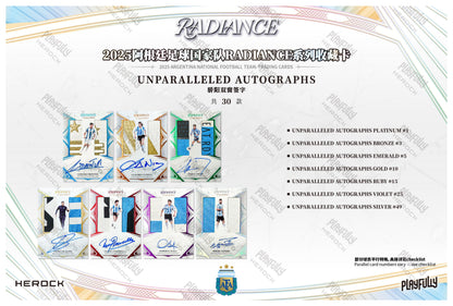 2025 Argentina National Football Team RADIANCE Trading Cards