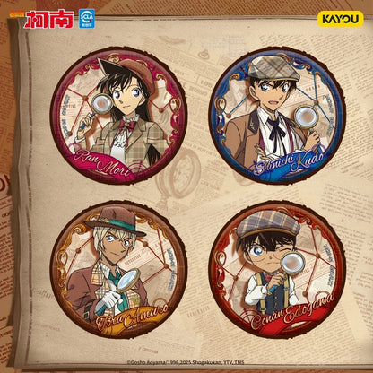 KAYOU Detective Conan Tin Badge Series – Official Authentic Anime Merchandise Badge Collection (1 Full Box)