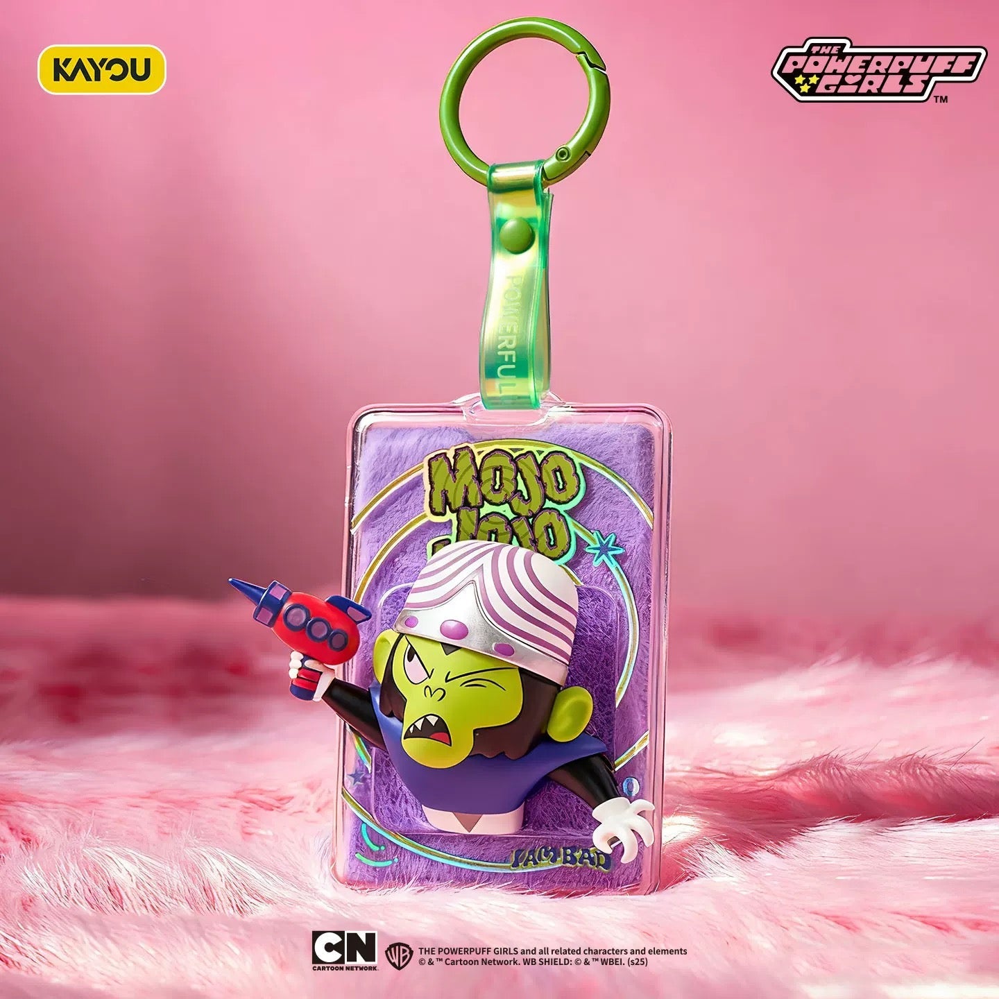 KAYOU Powerpuff Girls Fluffy Dangler Charms – Dazzling Courage Series Wave 1 | One Full Box (6 Small Boxes)