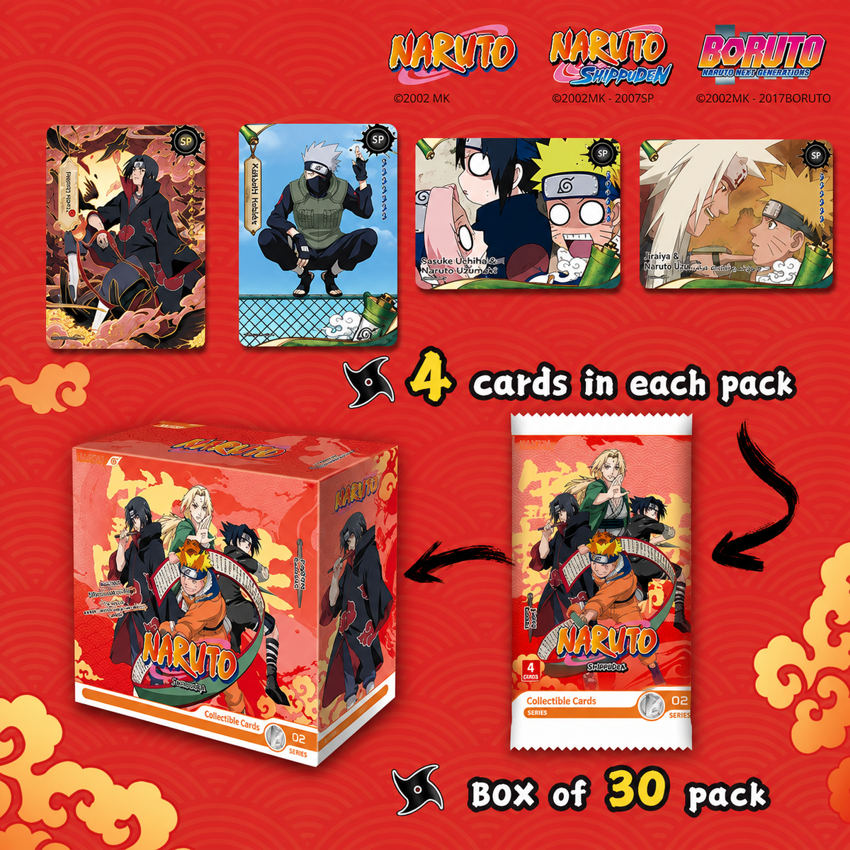 NARUTO Collectible Cards - Earth Scroll 002 SEA English - KAYOU NARUTO Smriti Trading Cards