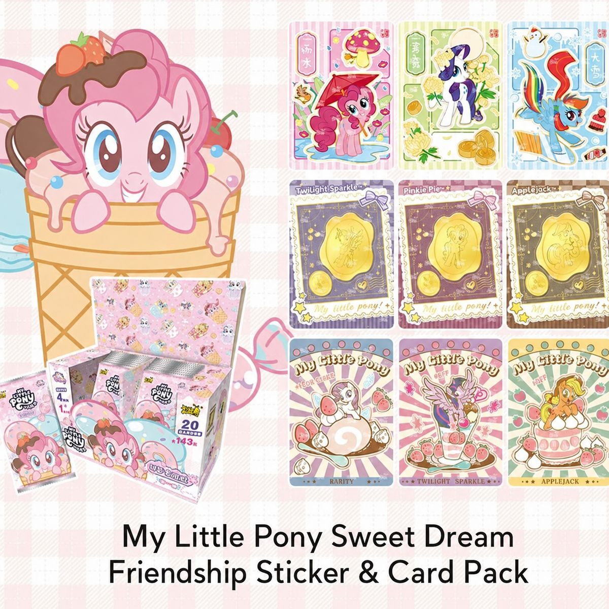 KAYOU My Little Pony Sweet Dream Friendship Sticker & Card Pack