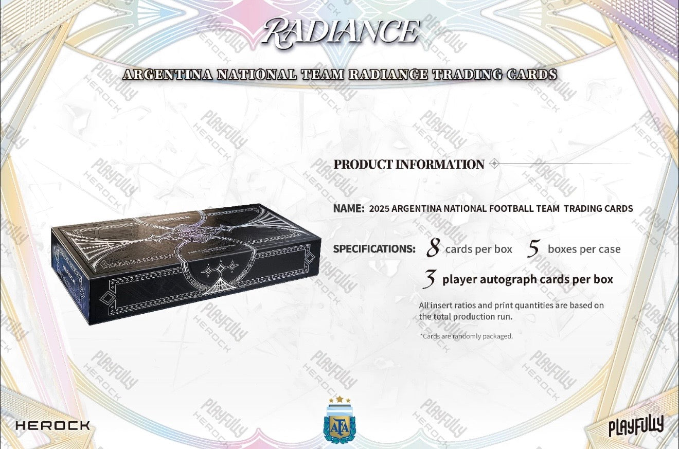 2025 Argentina National Football Team RADIANCE Trading Cards