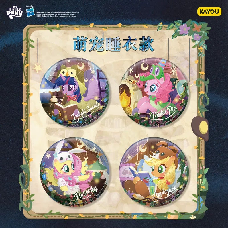 KAYOU My Little Pony Double-Sided Candy Badge – Star Fantasy Edition | One Full Box (Contains 6 Packs)