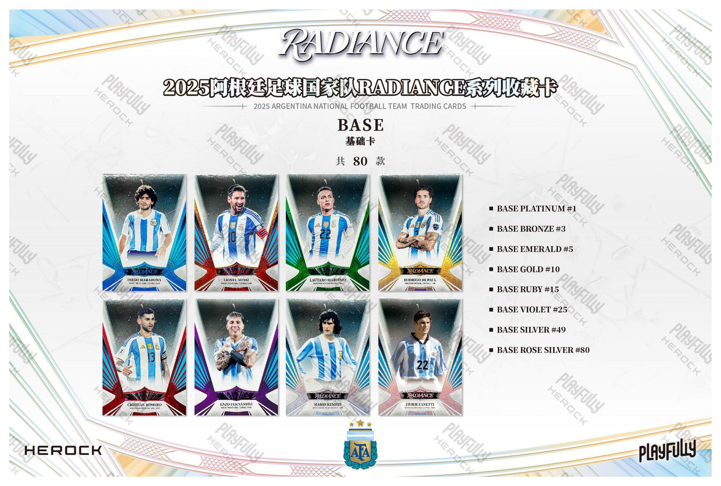 2025 Argentina National Football Team RADIANCE Trading Cards