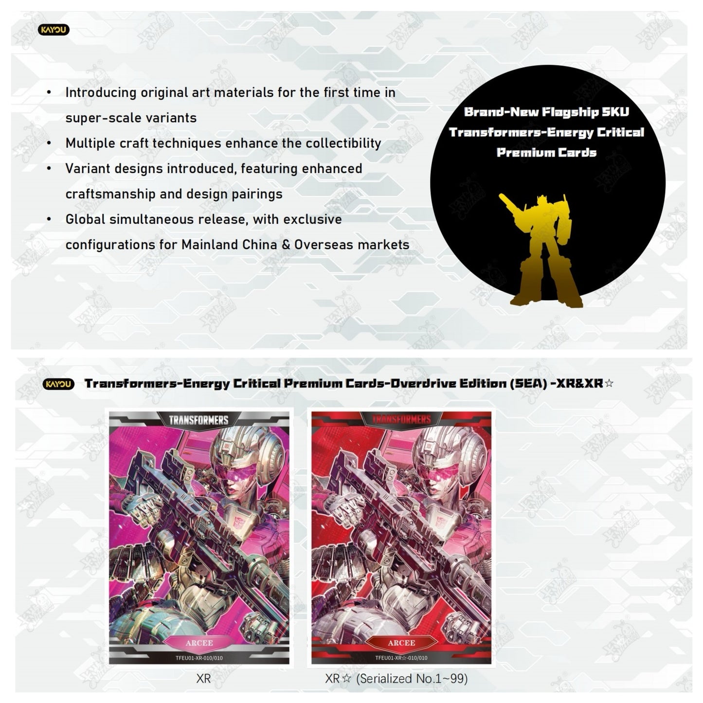 TRANSFORMERS-ENERGY CRITICAL PREMIUM CARDS-OVERDRIVE EDITION
-001B-SEA