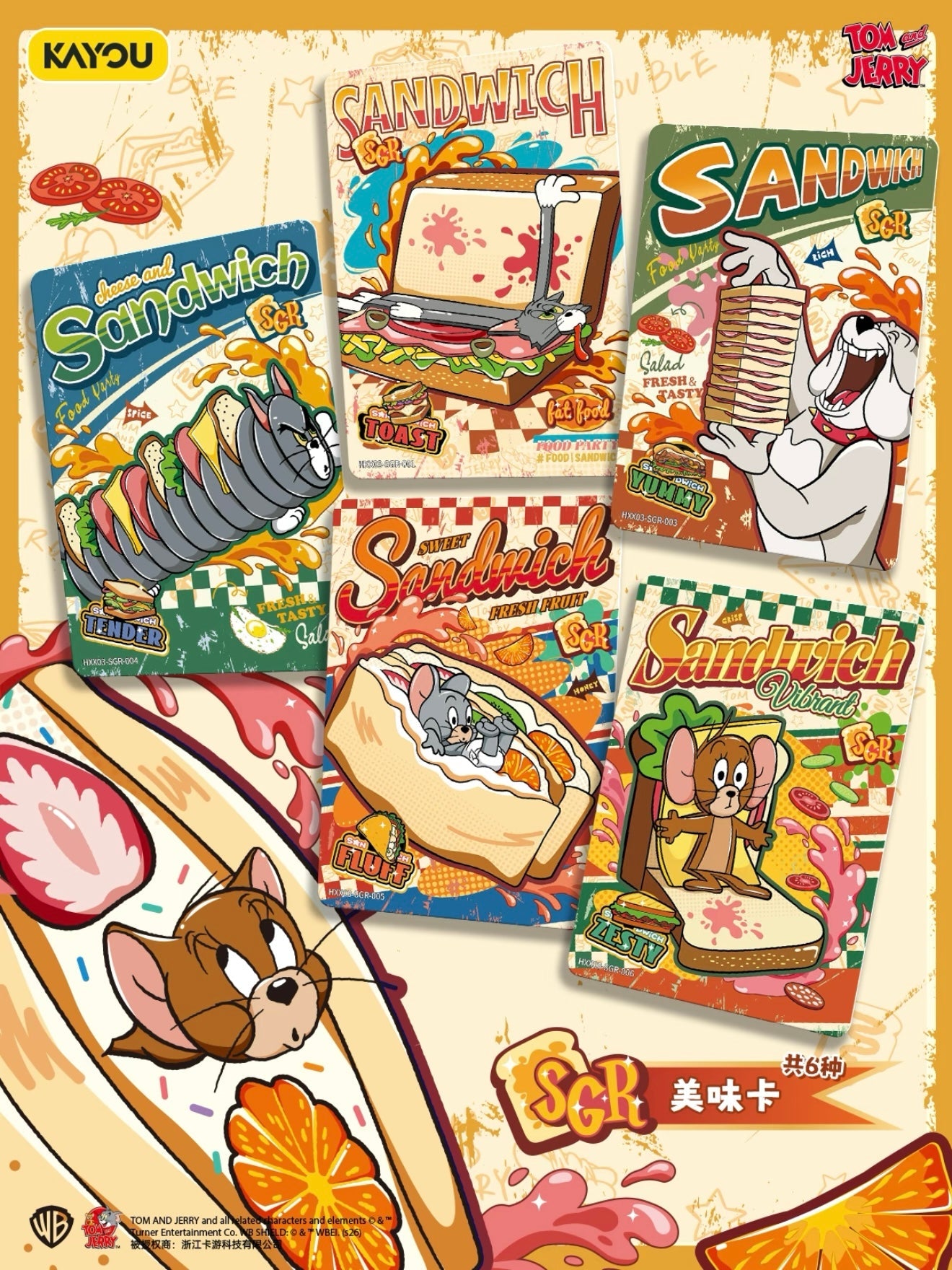 KAYOU Tom and Jerry Rivals Collectible Cards · Variety Booster Pack Series 3