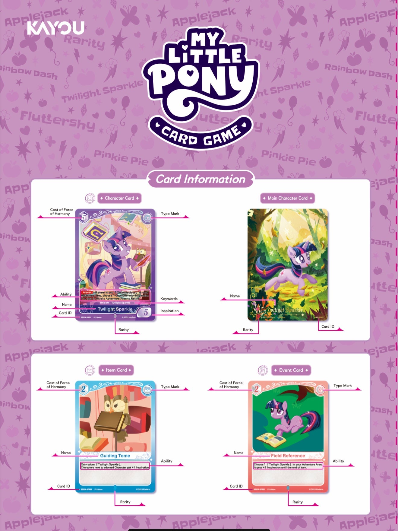 My Little Pony TCG Starter Deck – Friendships Begin | KAYOU MLP Cards