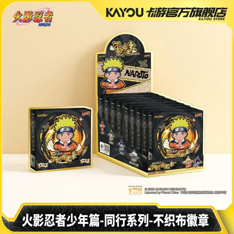 KAYOU Naruto: Shonen Arc Companion Series Non-Woven Fabric Badges - Officially Licensed Anime Merchandise Brooches Full Box