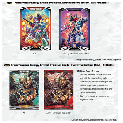 TRANSFORMERS-ENERGY CRITICAL PREMIUM CARDS-OVERDRIVE EDITION
-001B-SEA