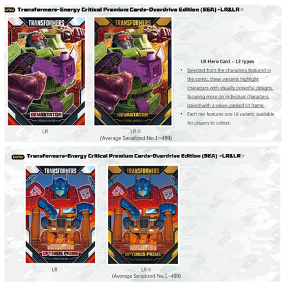 TRANSFORMERS-ENERGY CRITICAL PREMIUM CARDS-OVERDRIVE EDITION
-001B-SEA