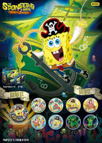 KAYOU SpongeBob SquarePants Tin Badge Series - Deep-Sea Adventure Full Box (Contains 6 Packs)