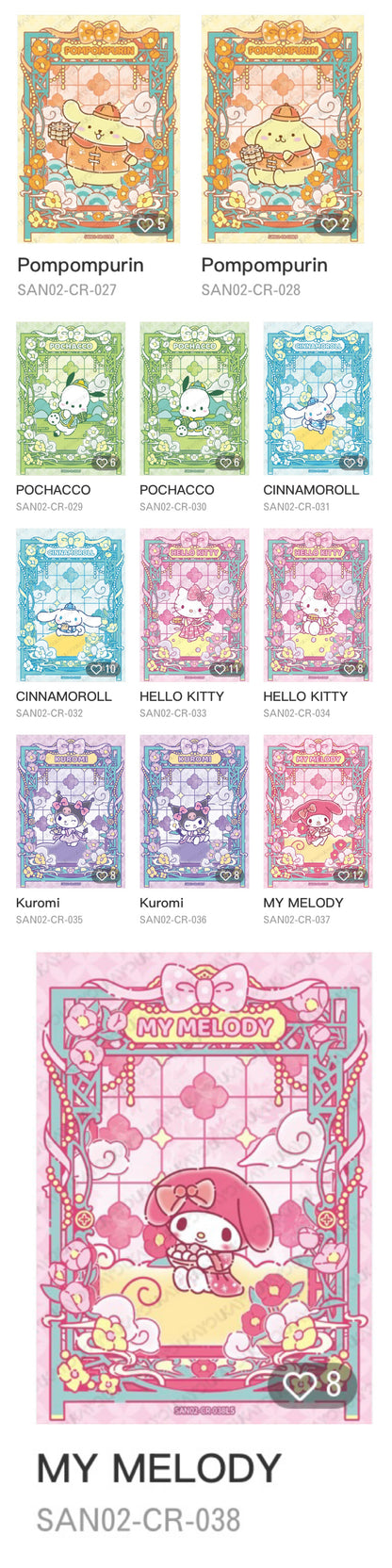 Sanrio Family‑Dreamy Collection Cards‑Premium Pack‑Aroma Tale‑Wave 1