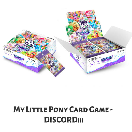 KAYOU My Little Pony Trading Card Game - DISCORD!!! My little pony TCG Booster Pack English Version