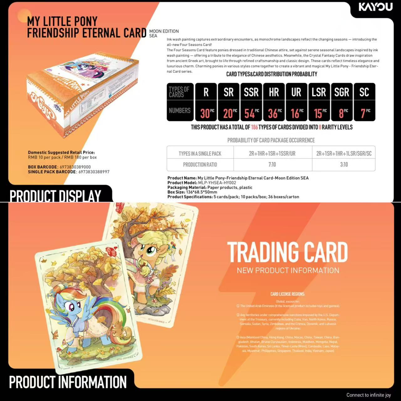 KAYOU My Little Pony Friendship Eternal Card Moon Edition Wave 7 (English Version) MLP Moon 2 SEA